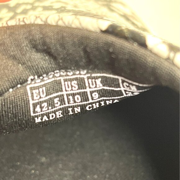 Slip-On Sneakers Black White Snake Flats Casual Walking Shoes Jenn Ardor Size 10 - Picture 5 of 12